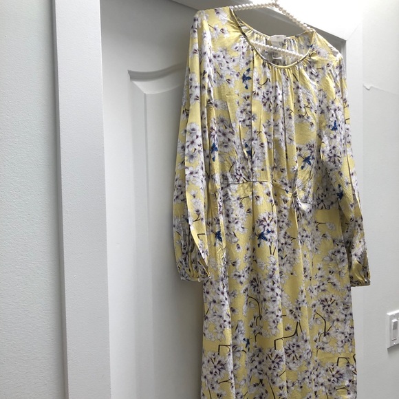 Women’s H&M floral textured woven dress Sz 8 - Picture 13 of 15